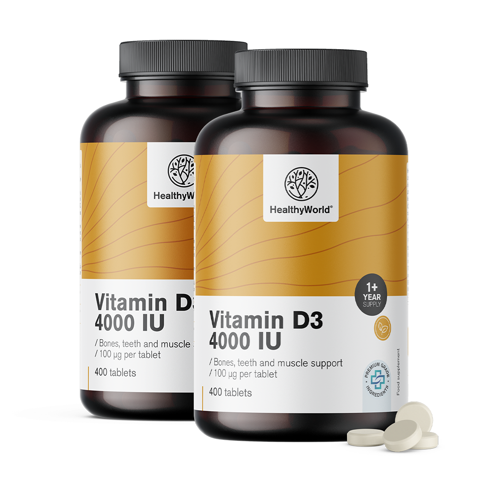 Vitamina D3 4000 IU nella confezione XL