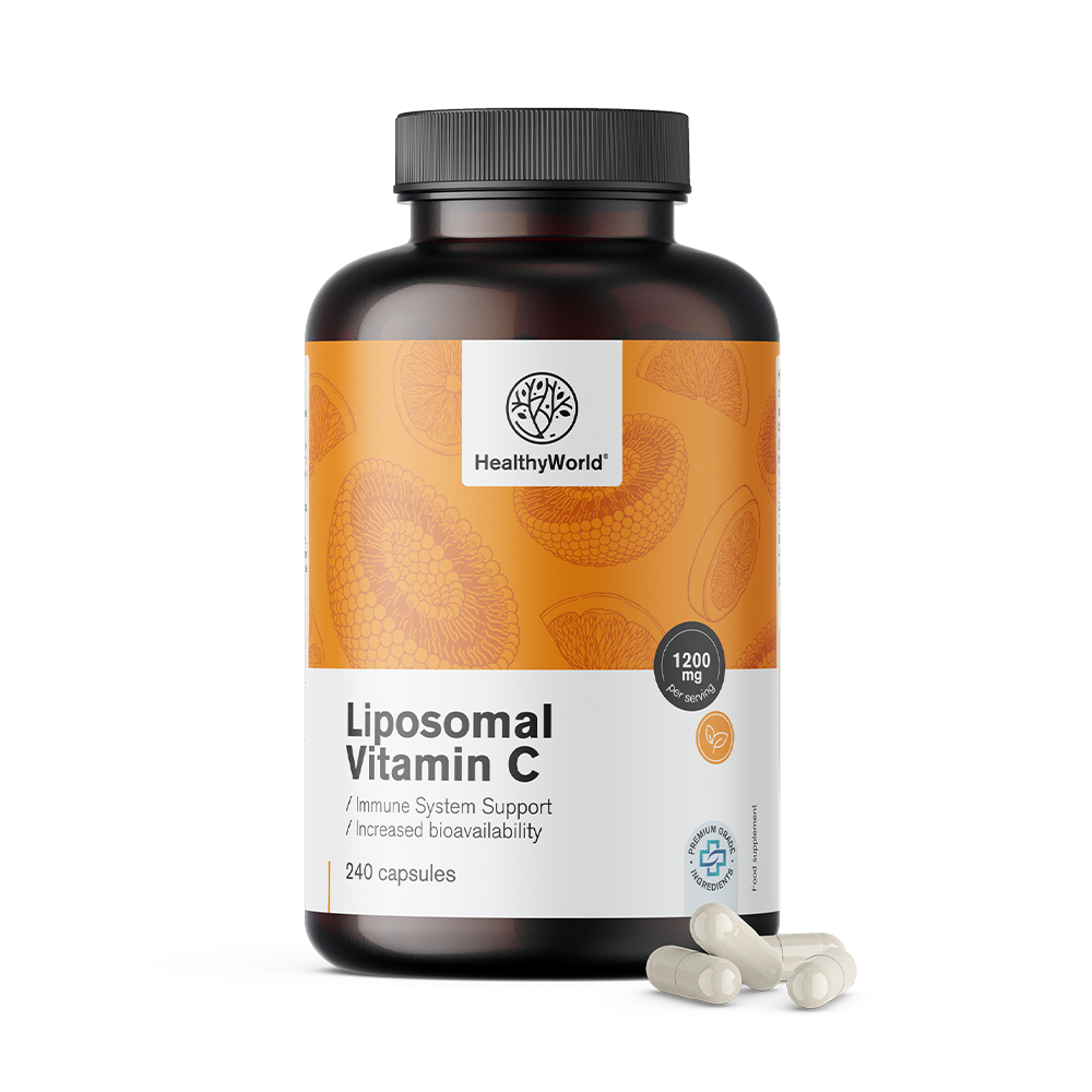 Liposomsko vitamina C 1200 mg con estratto di rosa canina.