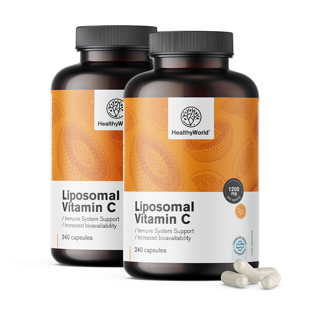 Liposomsko vitamina C 1200 mg con estratto di rosa canina.