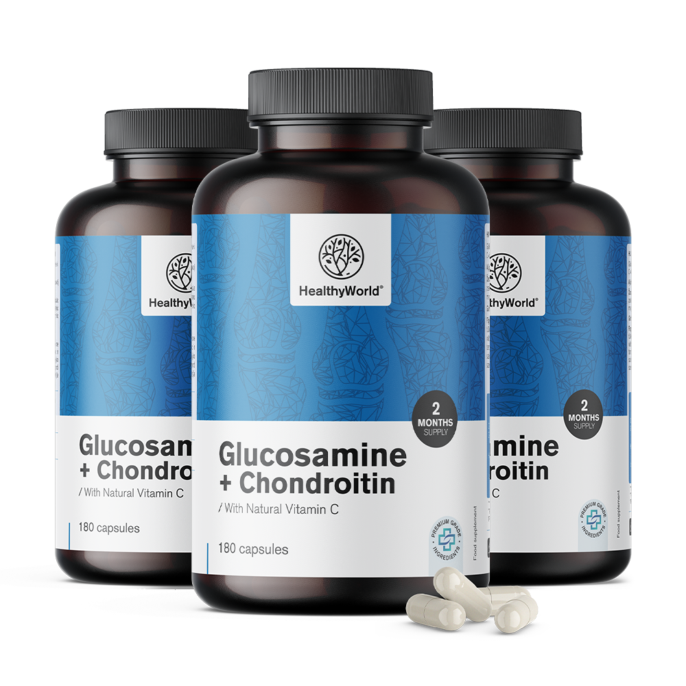 Glucosamine + condroitina con vitamina C.