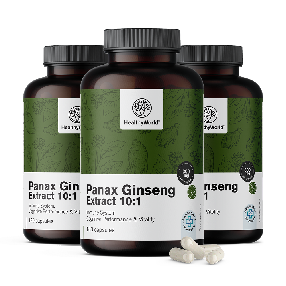 Panax Ginseng 300 mg - estratto di ginseng 10:1 in capsule