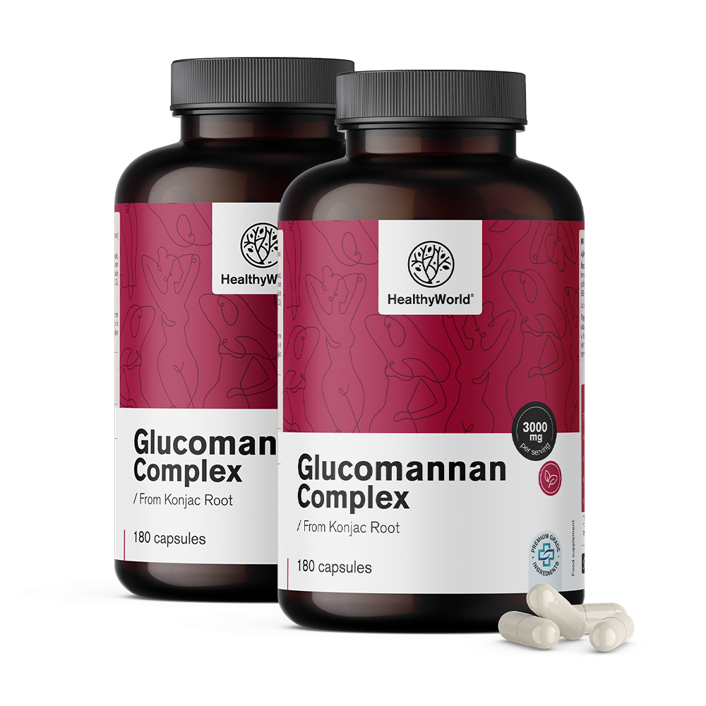 Complesso di glucomannano 3000 mg.